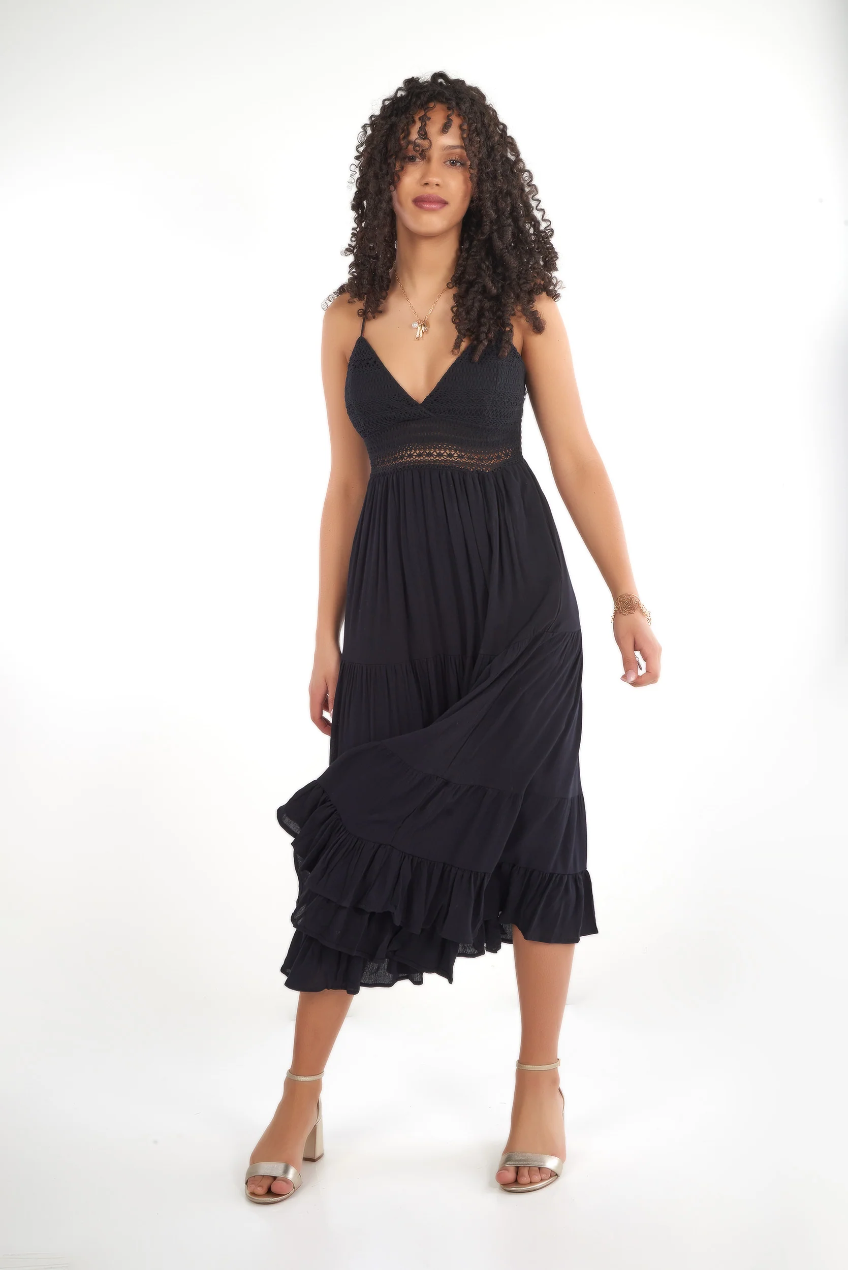 Robe Élégante en Crochet - ID6261 - (E-A8) - Image 6