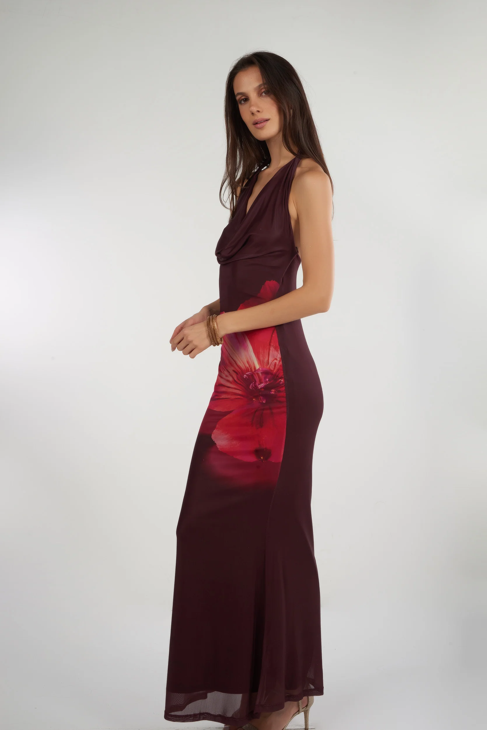 Robe en mesh avec fleur - CD4223B - (E-A14) - Image 3