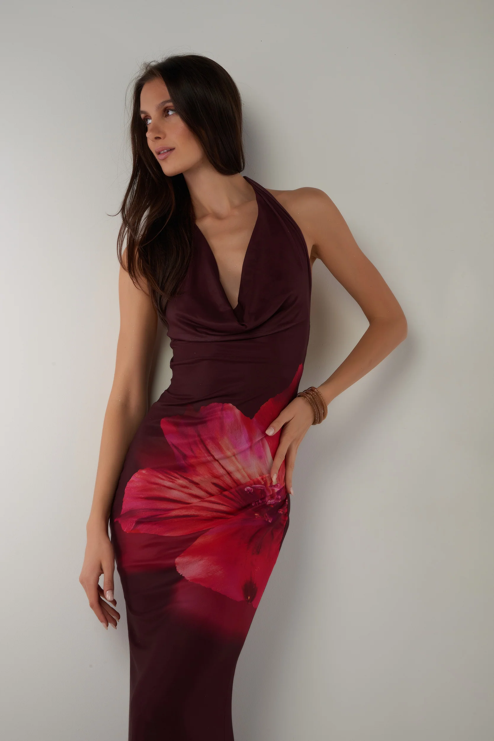 Robe en mesh avec fleur - CD4223B - (E-A14) - Image 6