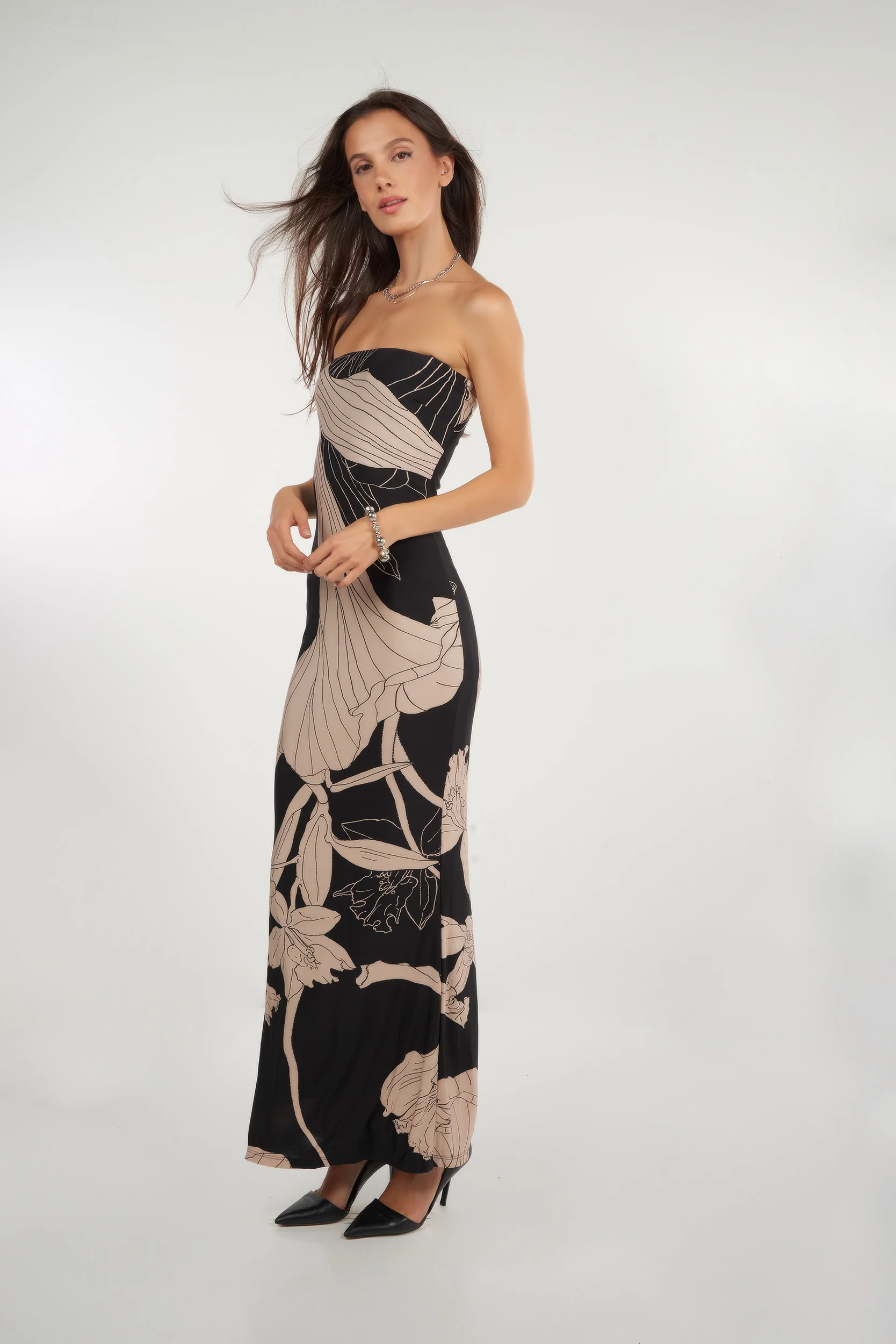 Robe maxi sans bretelles - CD4214E - (E-A16) - Image 3