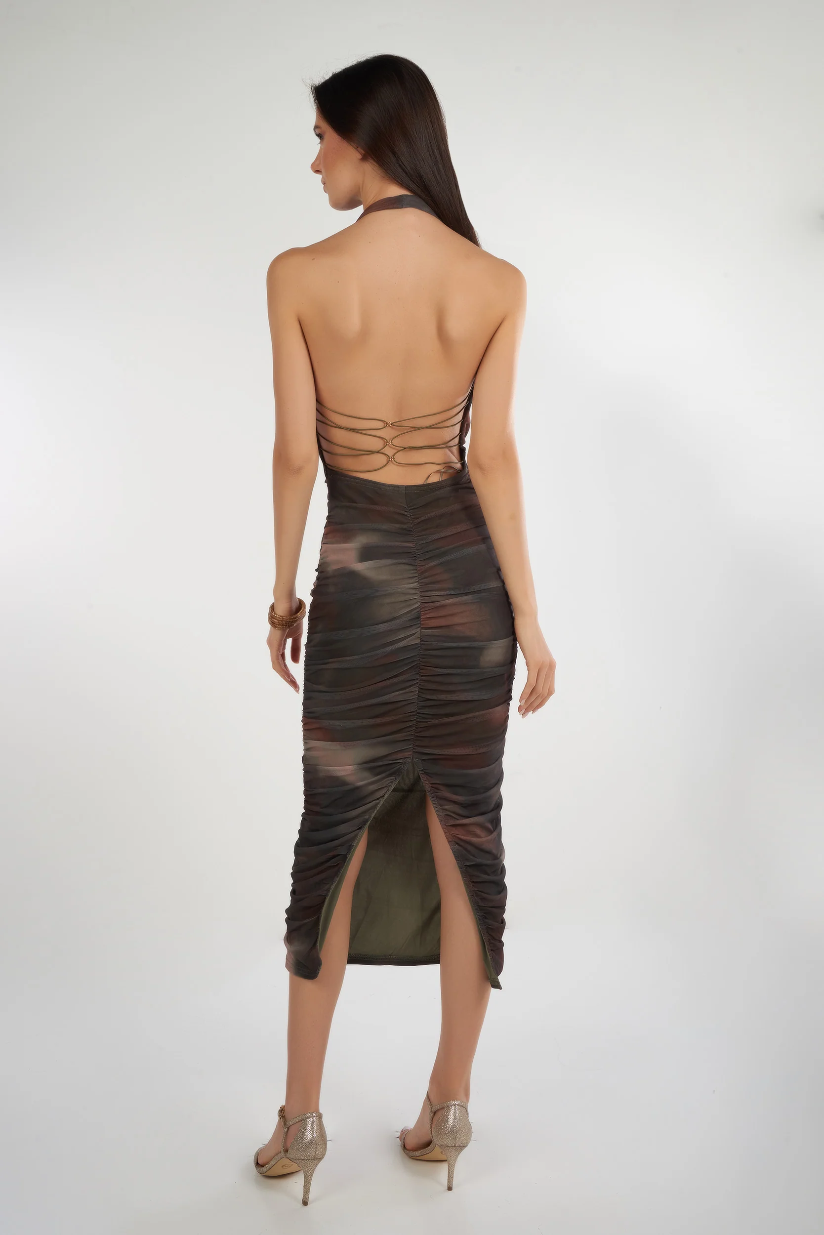 Robe en mesh avec dos lacé - DD4467 - (E-A14) - Image 3