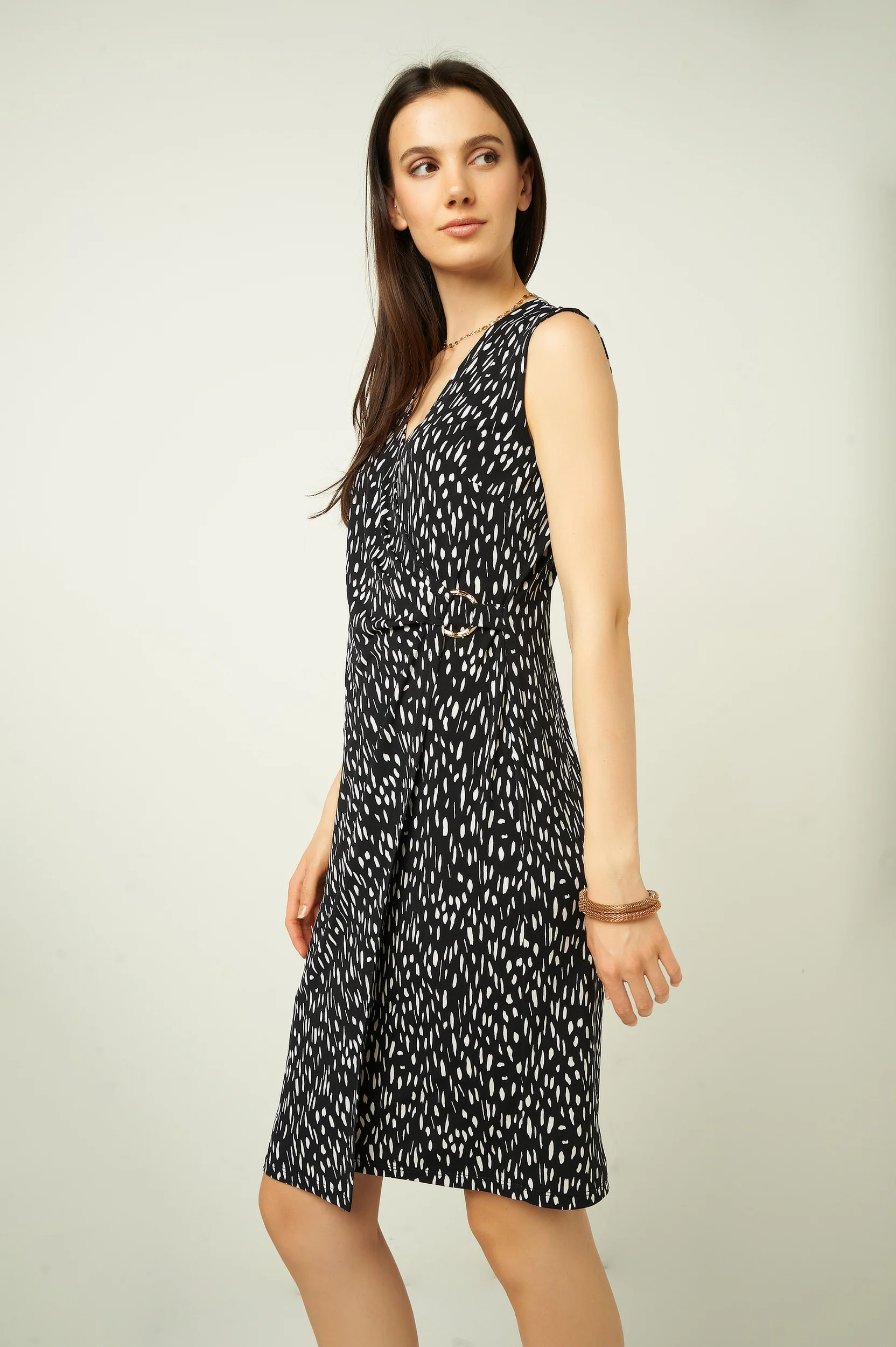 Robe portefeuille sans manches - CONSUELO - (R-B3) - Image 10