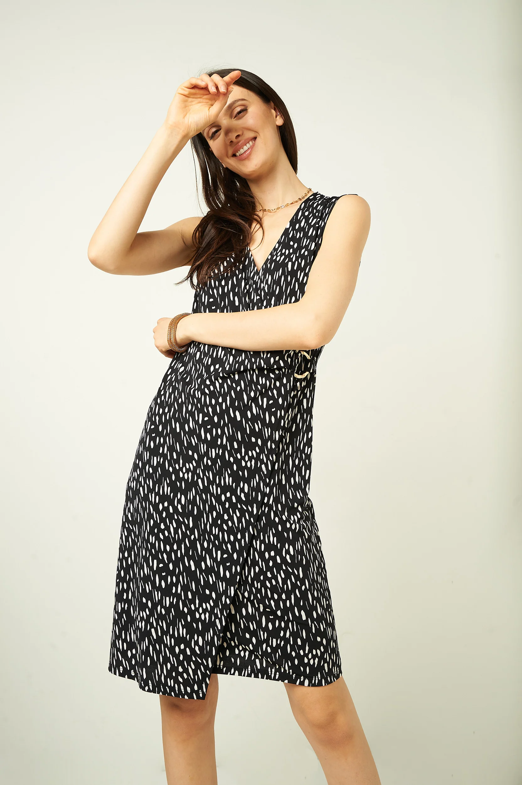 Robe portefeuille sans manches - CONSUELO - (R-B3) - Image 9