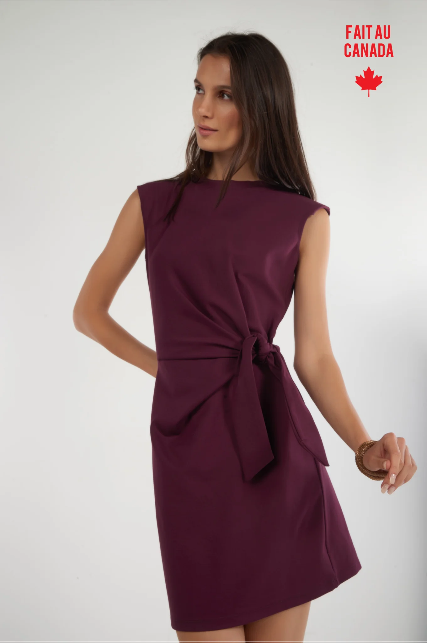 Robe mini avec noeud - EDLYN - (R-B13)