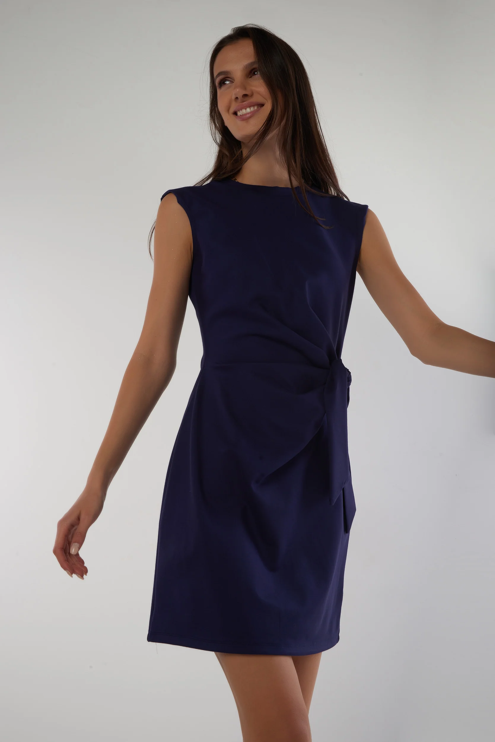 Robe mini avec noeud - EDLYN - (R-B13) - Image 6