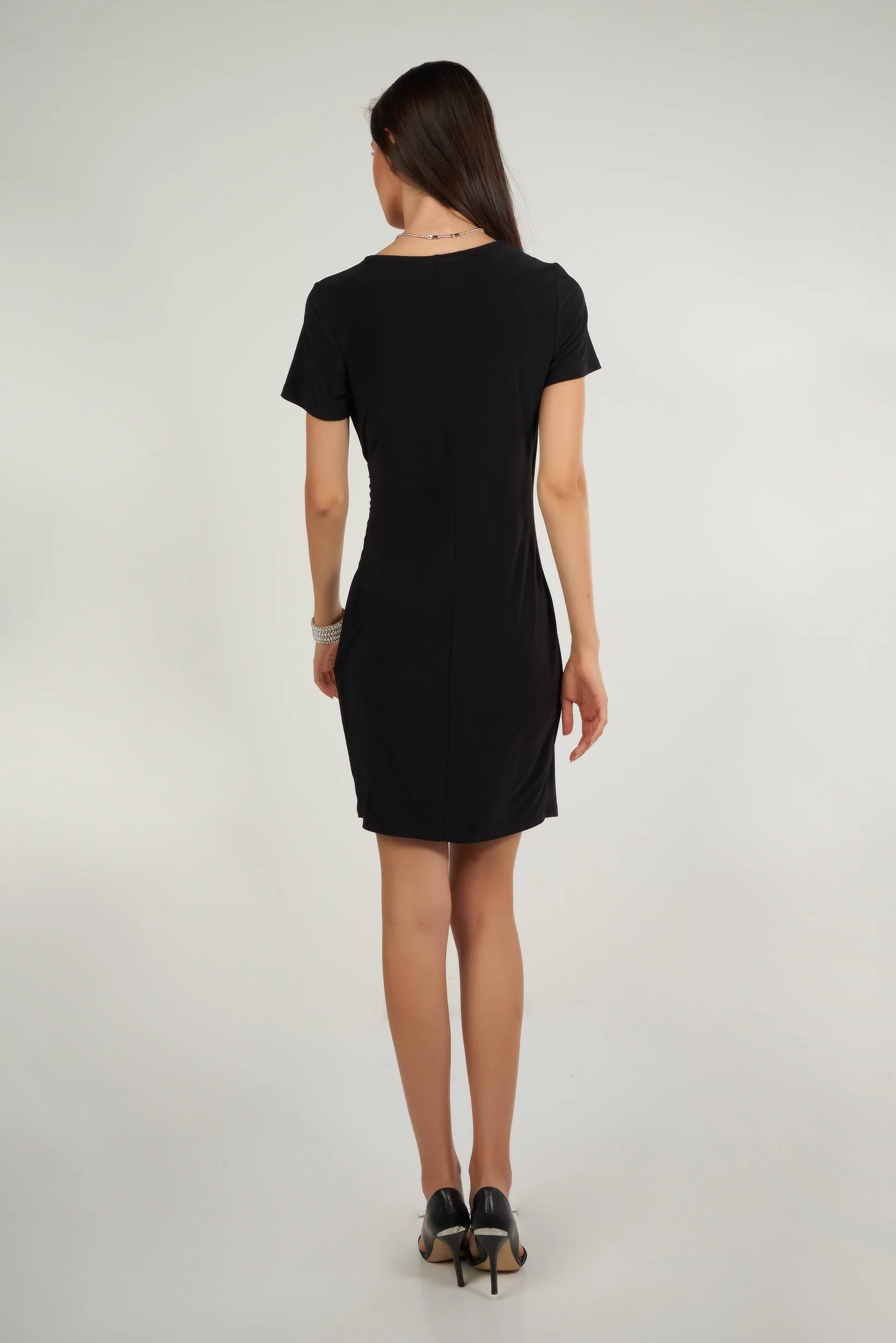 Robe unie à manches courtes - LEXIS - (R-C4) - Image 4