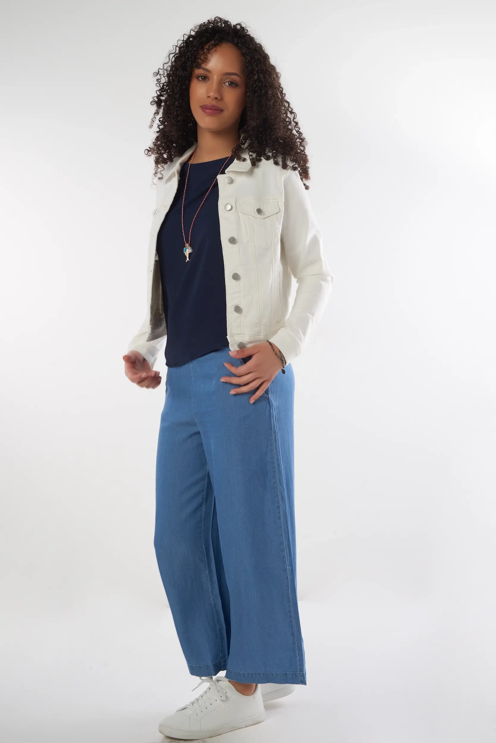 Veste en Jean Blanche - WILD - (E-C7) - Image 5
