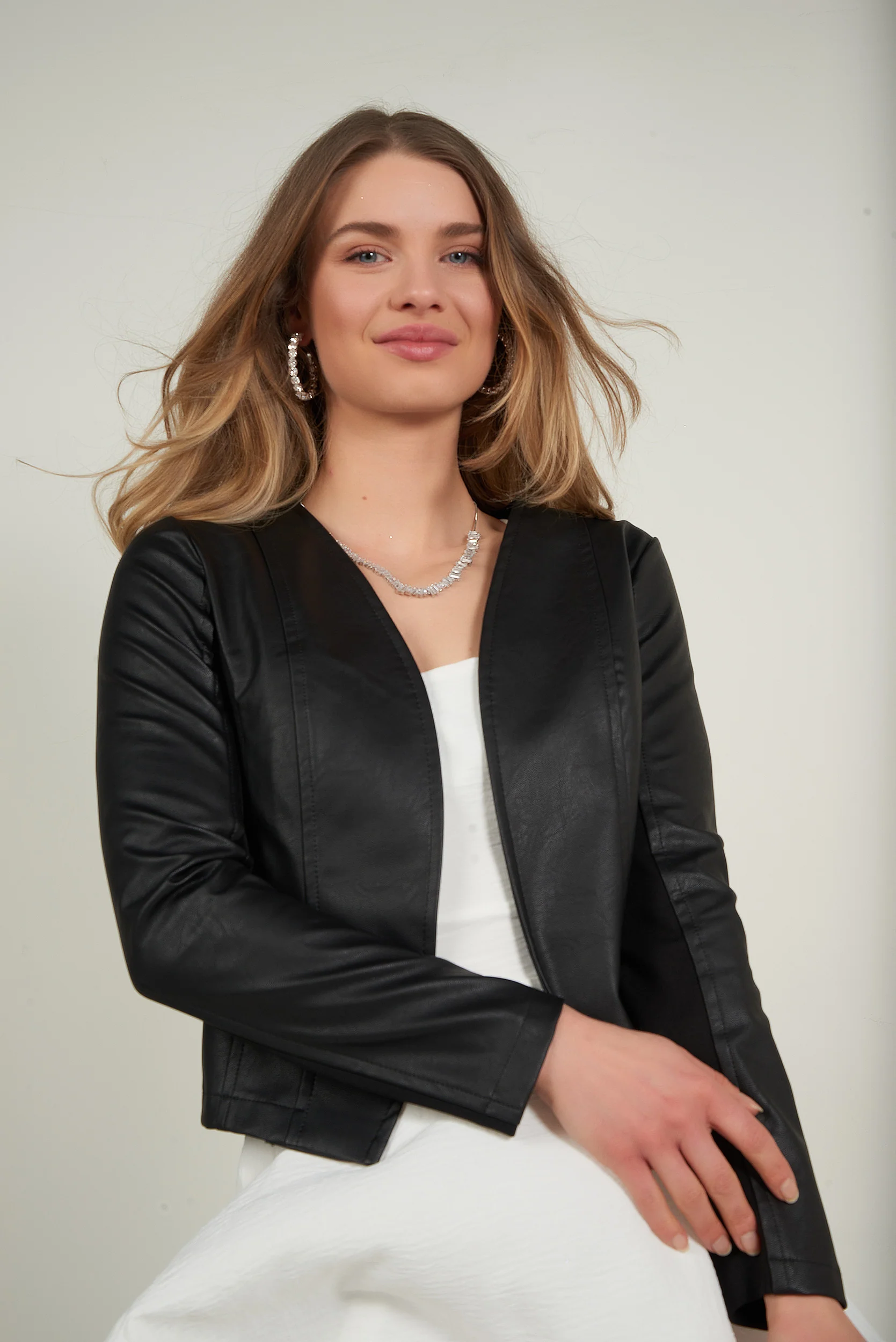Veste en faux cuir chic - EVELINE-S26 - (R-B18) - Image 8