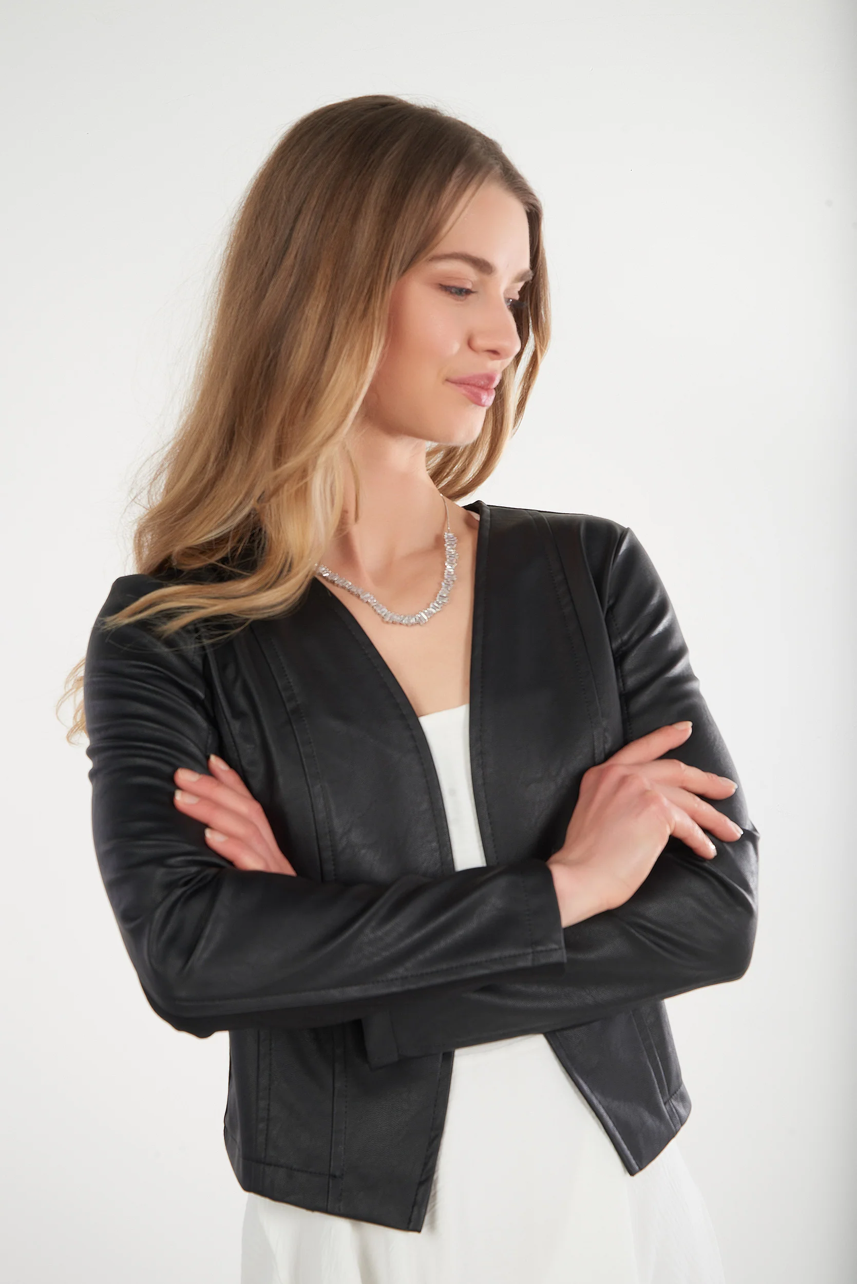 Veste en faux cuir chic - EVELINE-S26 - (R-B18) - Image 9